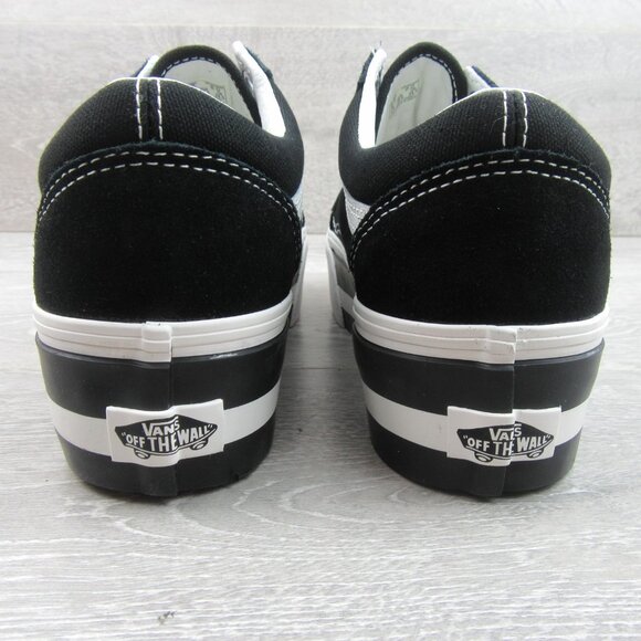 Vans Old Skool Stackform Womens Size 8 Black White Sneakers NEW - Picture 8 of 15